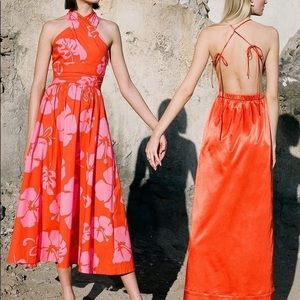 STAUD Hibiscus Moana Dress